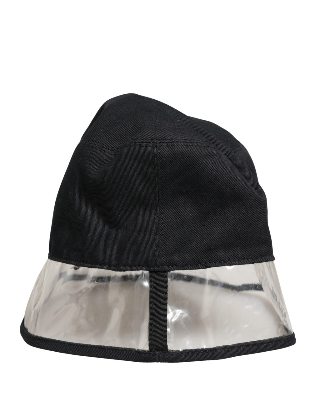 Black Cotton Plastic Fisherman Bucket Capello Hat