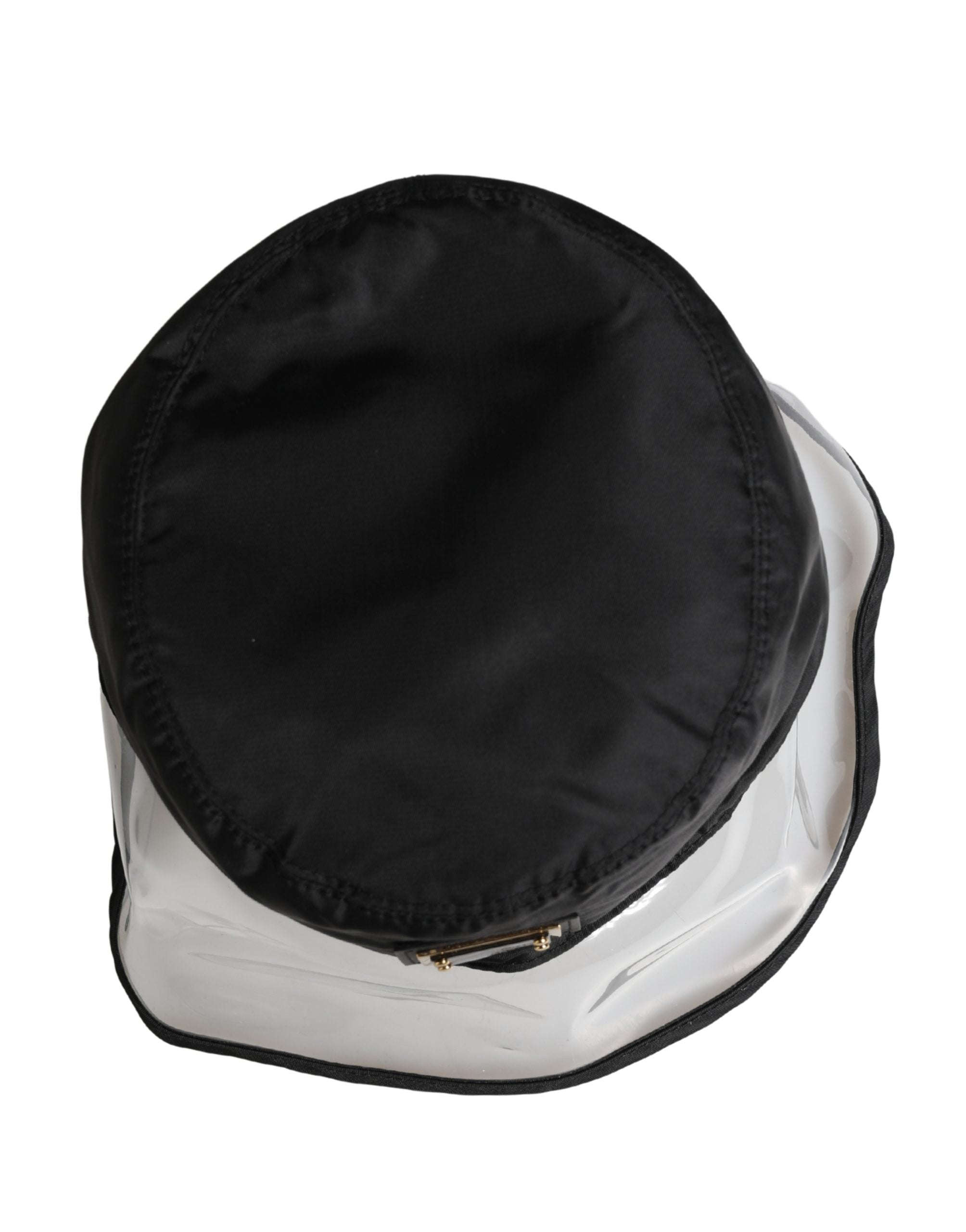 Men Black Plastic Fisherman Bucket Capello Hat