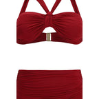 Bordeaux Polyester Bikini