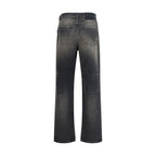 Black Cotton Relaxed Fit Jeans