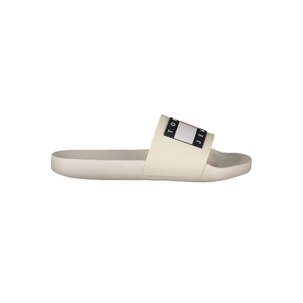 Beige Polyurethane Men's Slipper