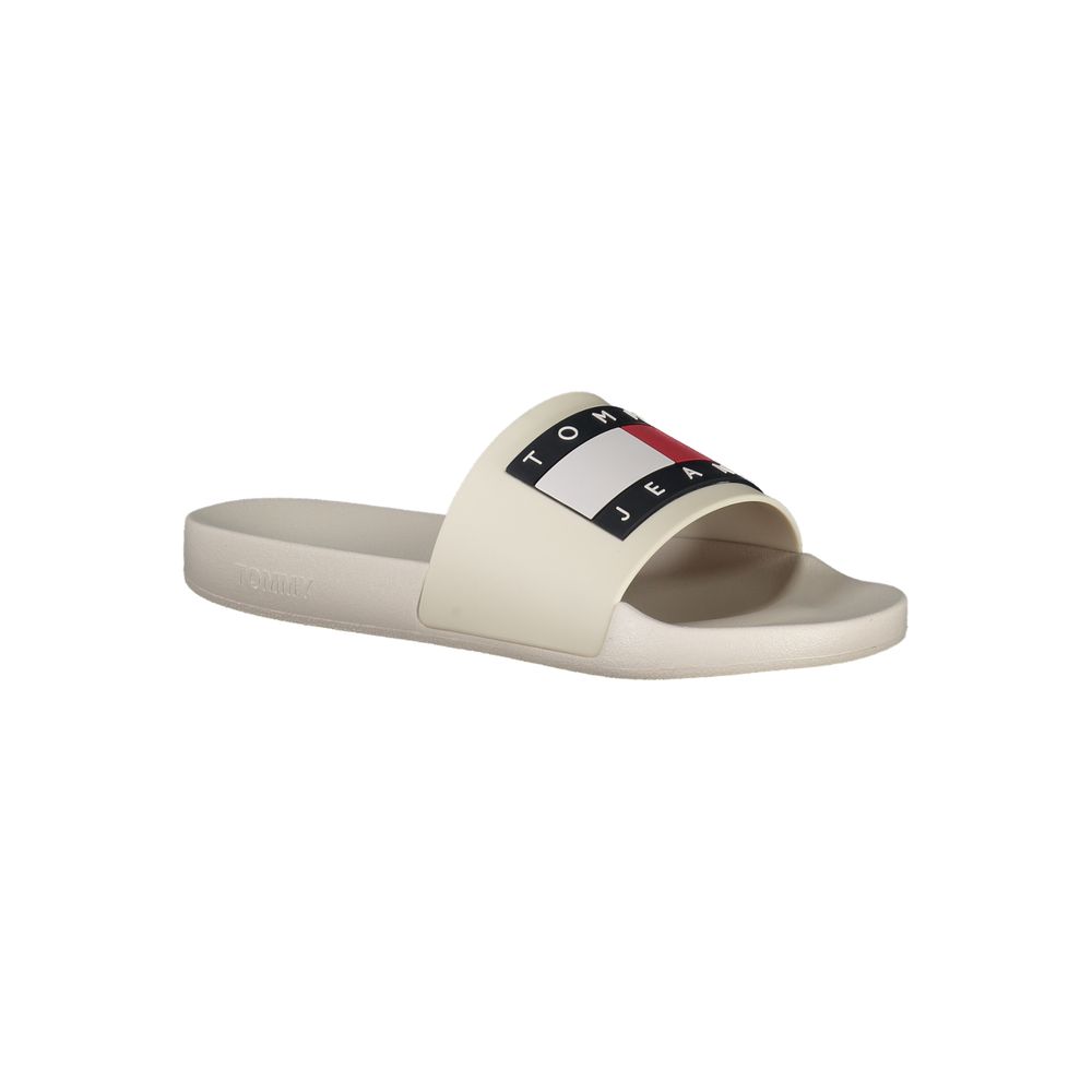 Beige Polyurethane Men's Slipper