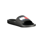 Black Polyurethane Men Slipper