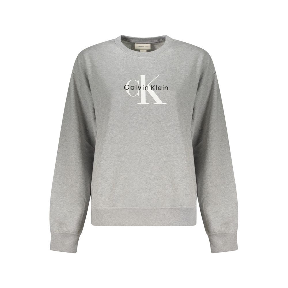 Grigio Cotton Women Sweatshirt
