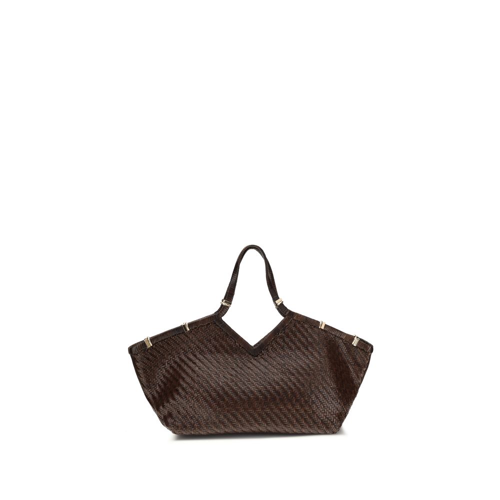 Brown Buffalo Leather Handbag