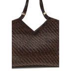Brown Buffalo Leather Handbag