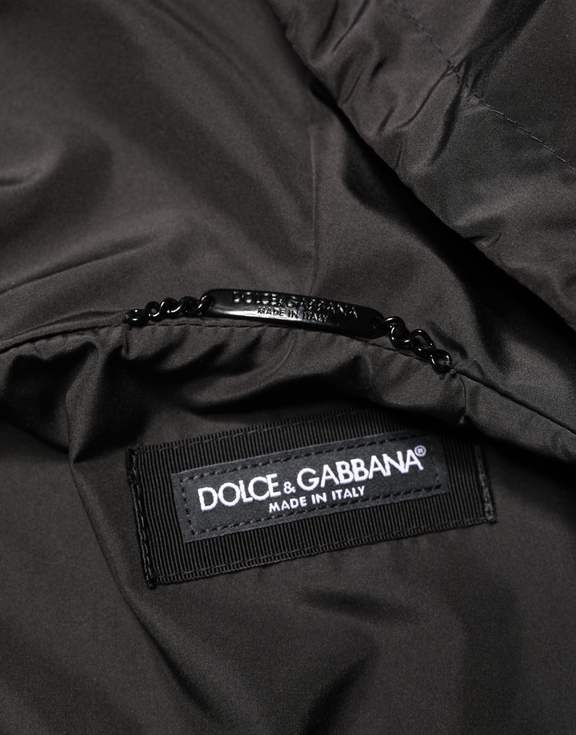 Men Black Hooded Full Zip Bomber Jacket