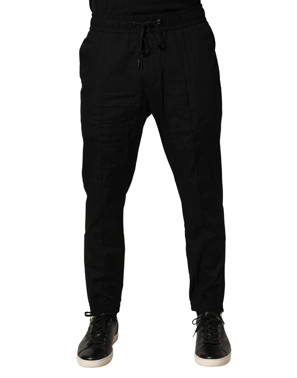 Black Cotton Skinny Men Jogger Trouser Pants