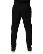 Black Cotton Skinny Men Jogger Trouser Pants
