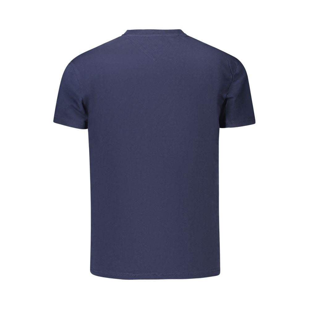 Blue Cotton Men's T-Shirt