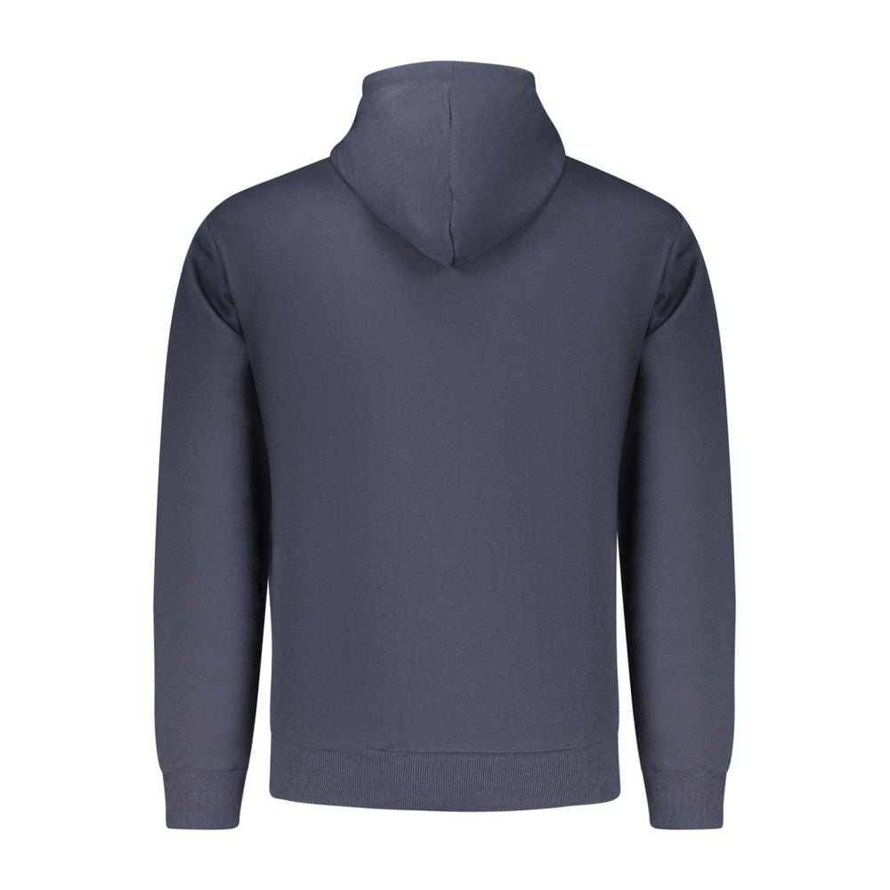 Blue Cotton Men Sweatshirt