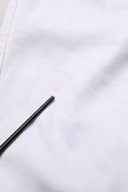 White Straight Mid Waist Denim Trouser Jeans