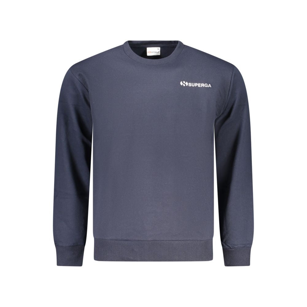 Blue Cotton Men's Sweatshirt