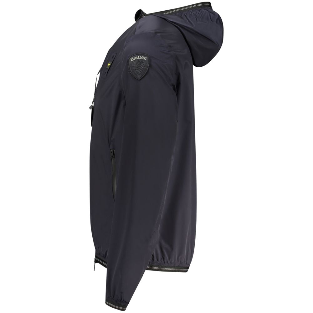 Blu Poliammide Mens Jacket