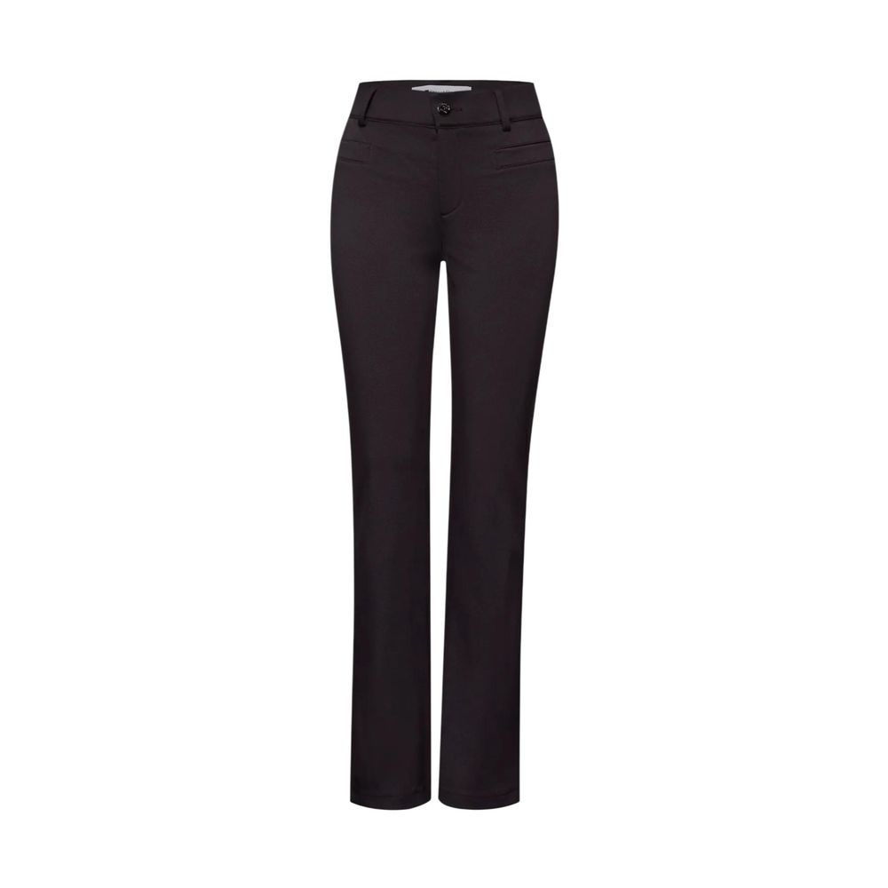 Black Polyamide Bootcut Jeans