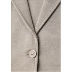 Beige Polyacrylic Blazer