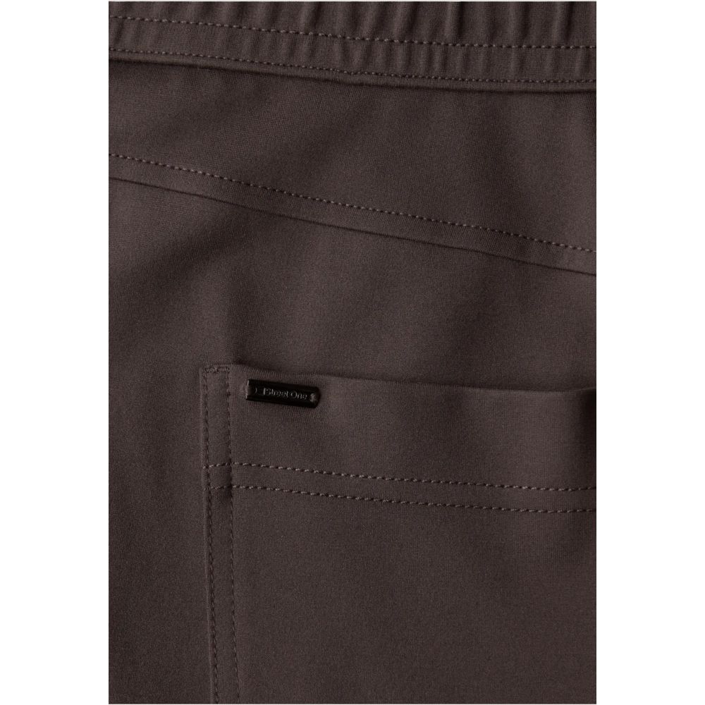Brown Viscose Casual Pants