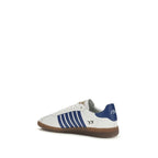 White Calf Leather Bos Taurus Chunky Sneakers