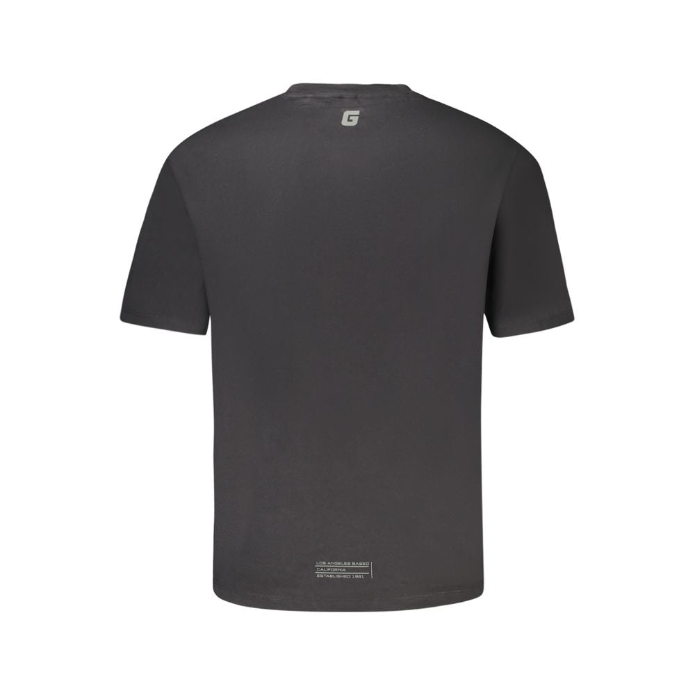 Black Cotton Men's T-Shirt