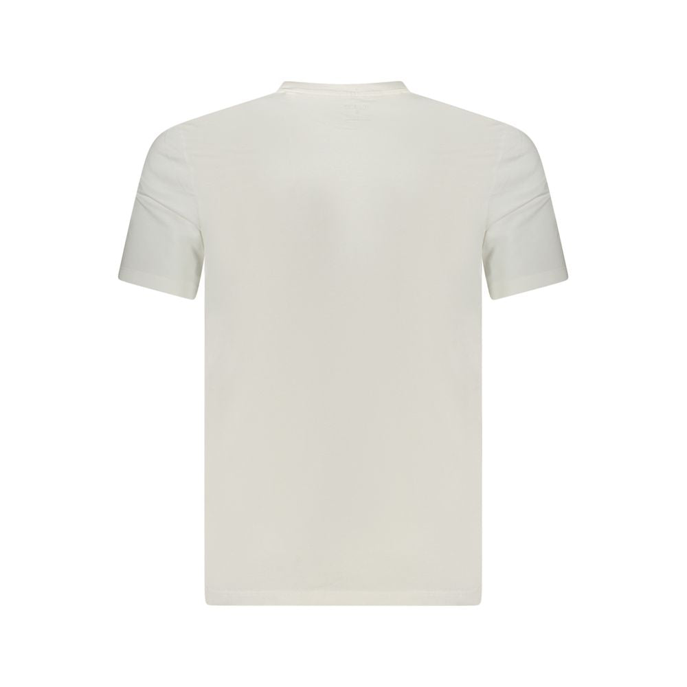 White Cotton Men T-Shirt