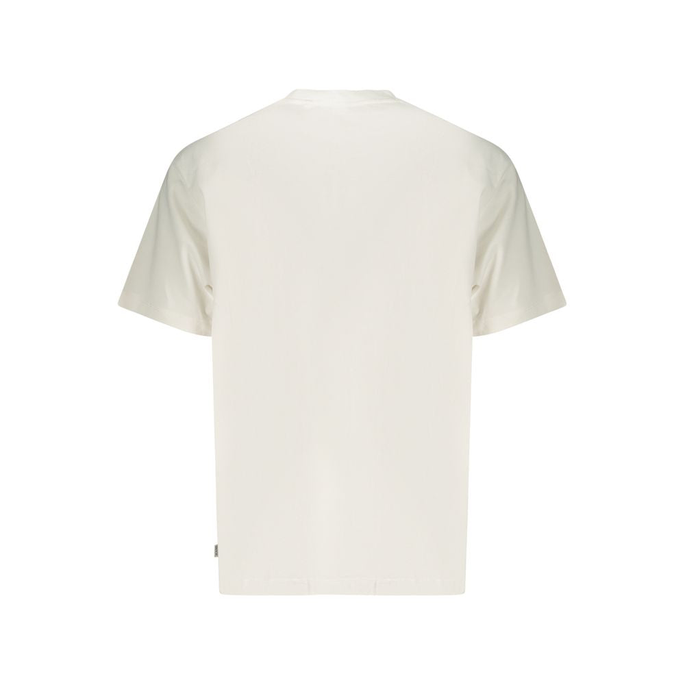 White Cotton Men T-Shirt