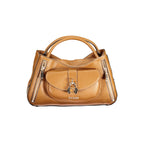 Marrone Polyurethane Women Handbag