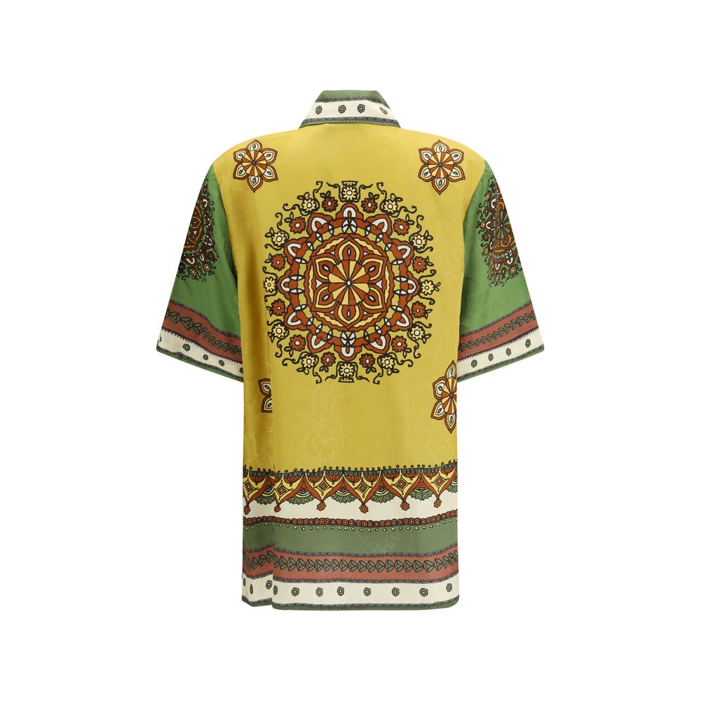 Multicolor Viscose Pattern Shirt