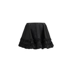 Black Recycled Polyamide Mini Skirt