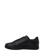 Black Polyester Low Top Sneakers