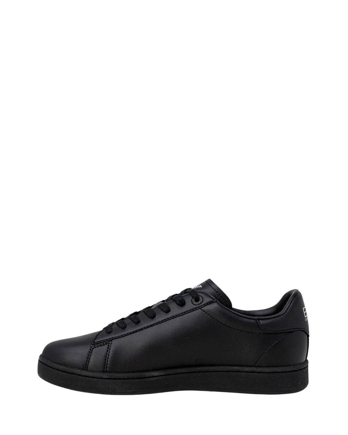 Black Polyester Low Top Sneakers