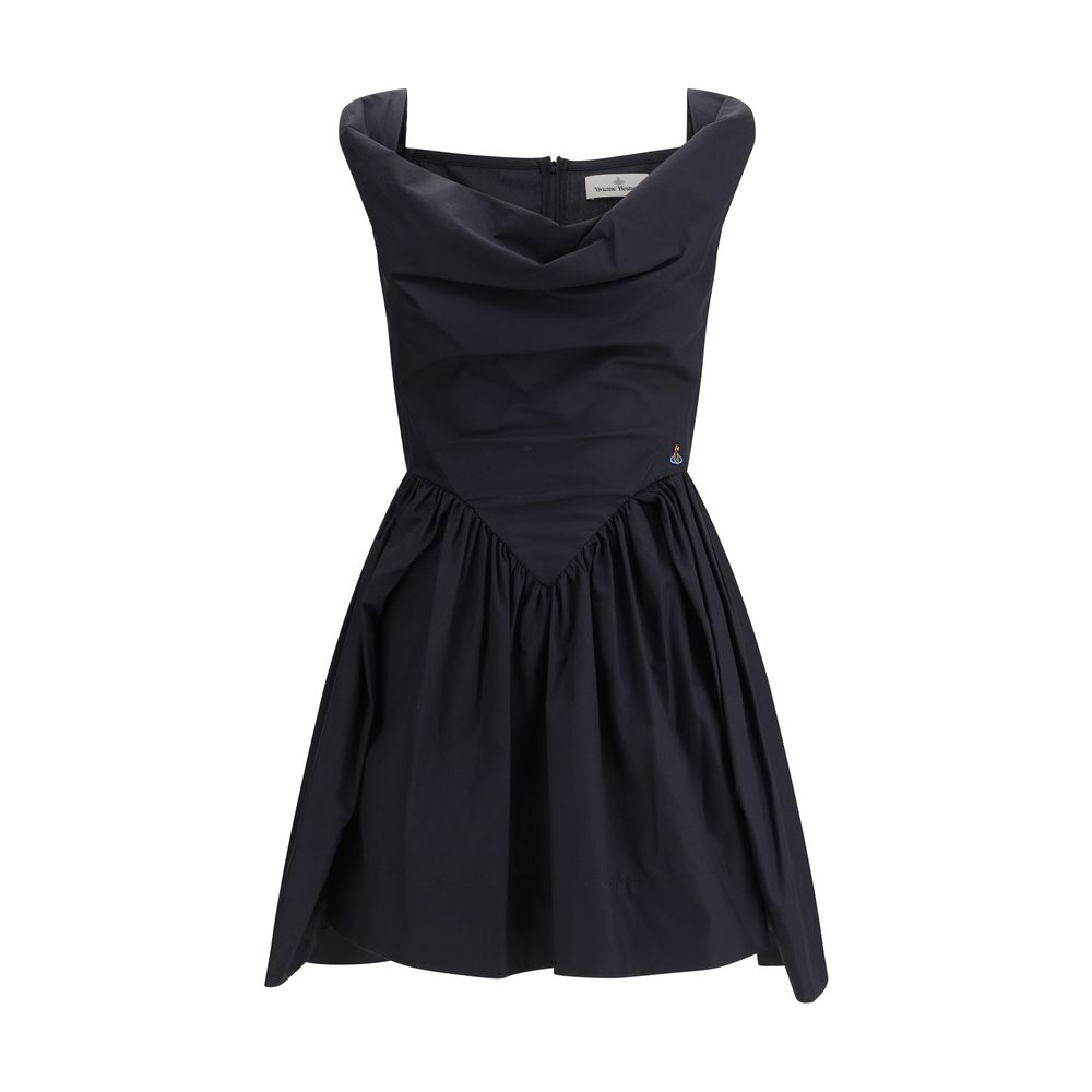 Black Cotton Casual Dress