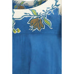 Blue Linen Casual Dress