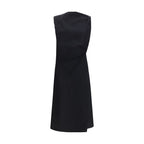 Black Cotton Casual Dress