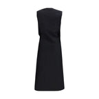 Black Cotton Casual Dress