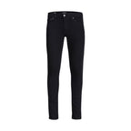 Black Cotton Skinny Jeans