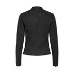 Black Polyethylene Biker Jacket