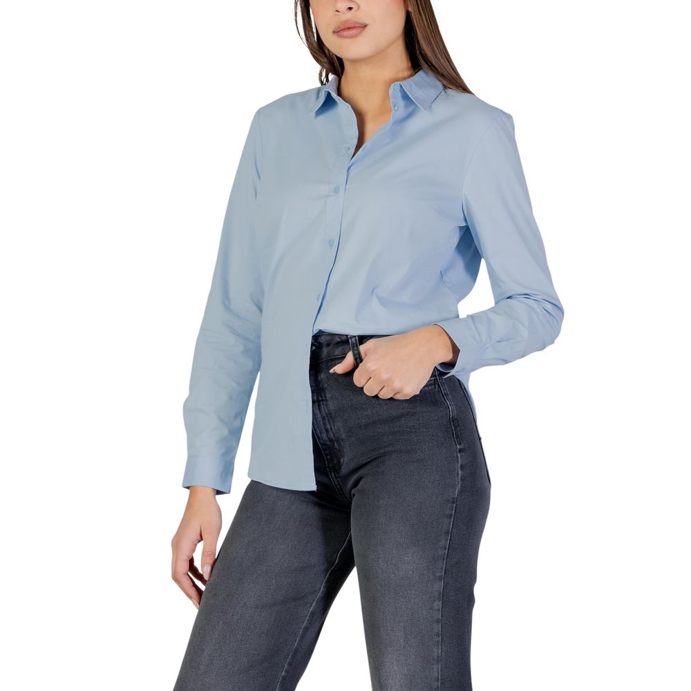 Blue Cotton Blouse