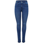 Light Blue Cotton Skinny Jeans
