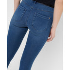 Light Blue Cotton Skinny Jeans