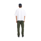 Green Cotton Skinny Pants