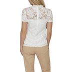 Cream Polyamide T-Shirt