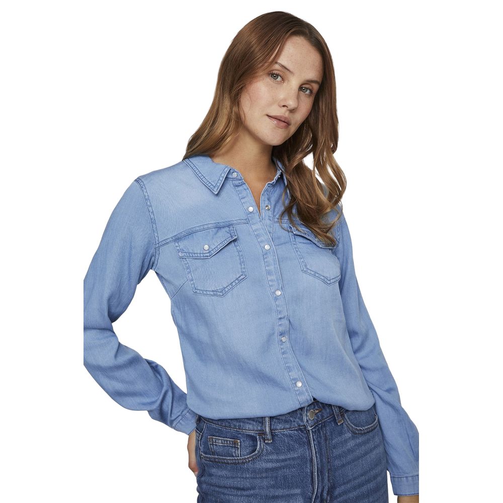 Light Blue Cotton Blouse