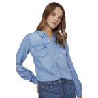 Light Blue Cotton Blouse