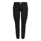 Black Cotton Skinny Pants