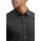 Black Cotton Dress Shirt