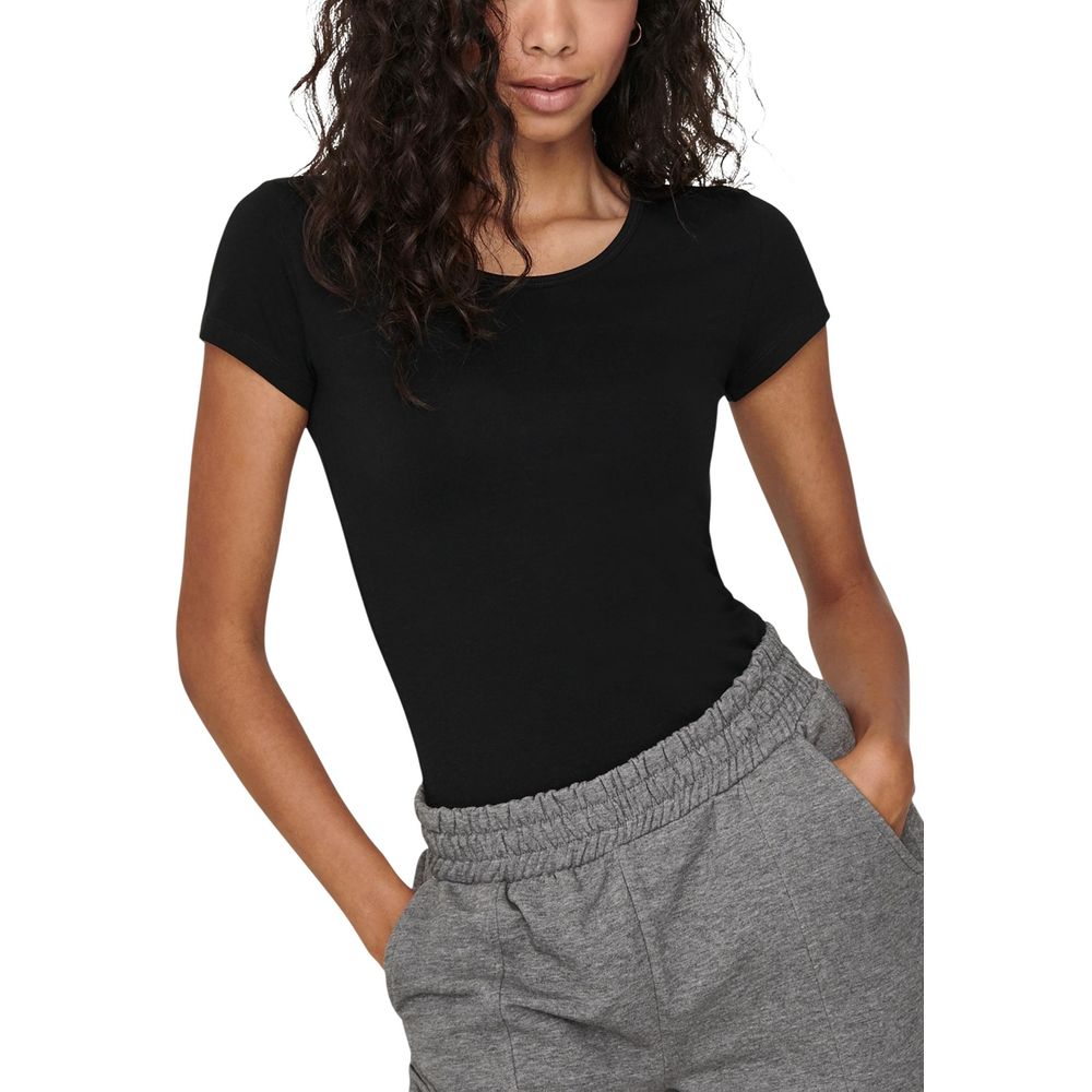 Black Cotton T-Shirt