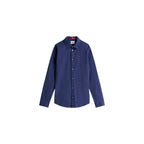 Blue Cotton Dress Shirt