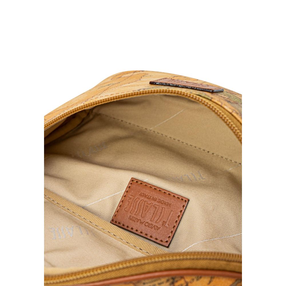 Beige Leather Belt Bag