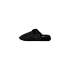 Black Polyester Slippers