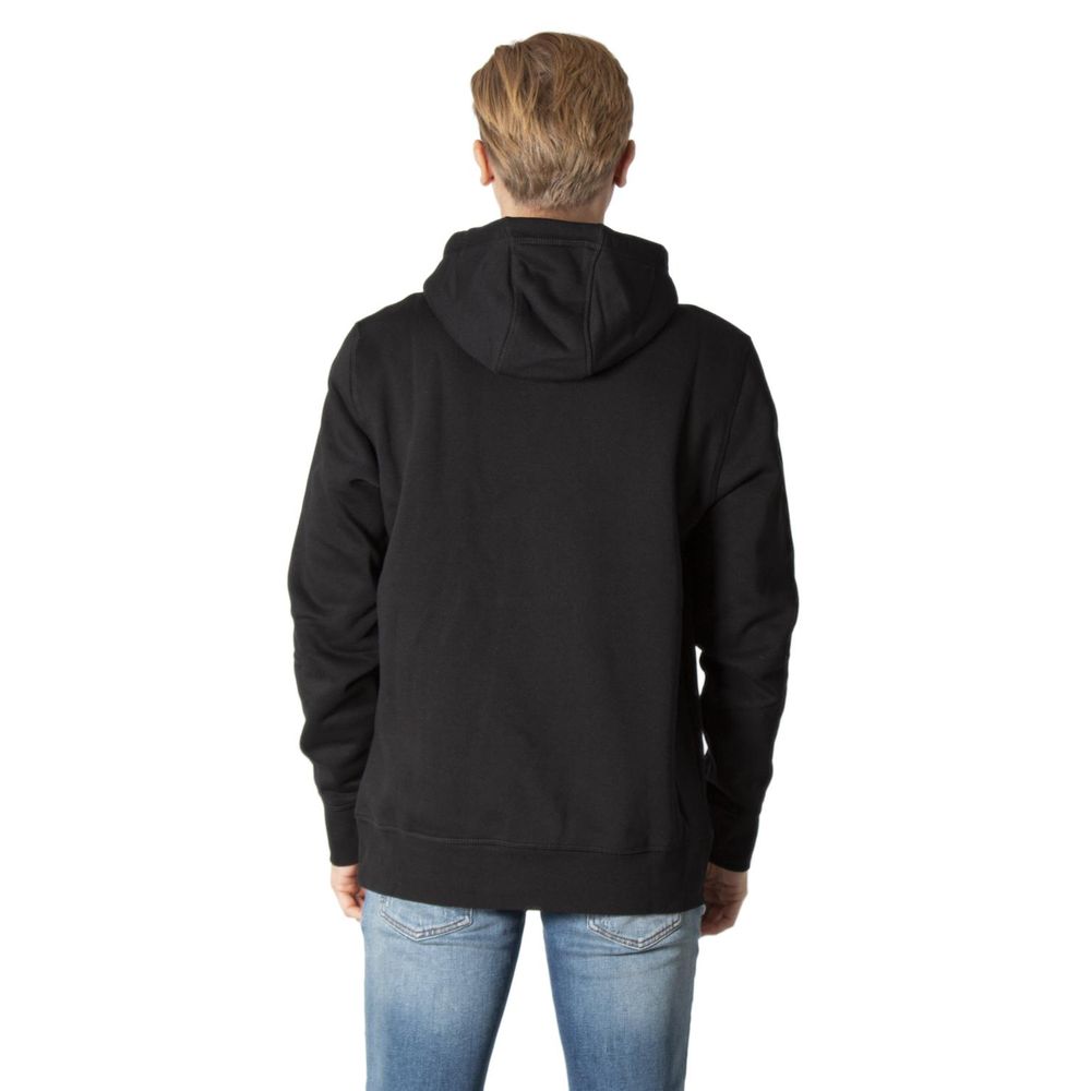 Black Cotton Hoodie